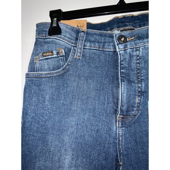KUHL New Women 9" Kontour™ Flex Denim Skinny Jeans in Vintage Blue size 8 - Picture 5 of 16